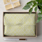 Cello Soft Butter Yellow Trellis Design Tissuepapier (Geschenk)
