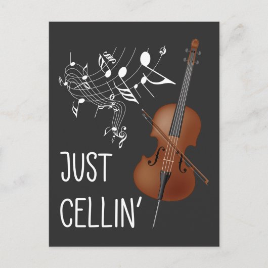 Cello String Instrument Cellist Humor violoncello Briefkaart (Voorkant)