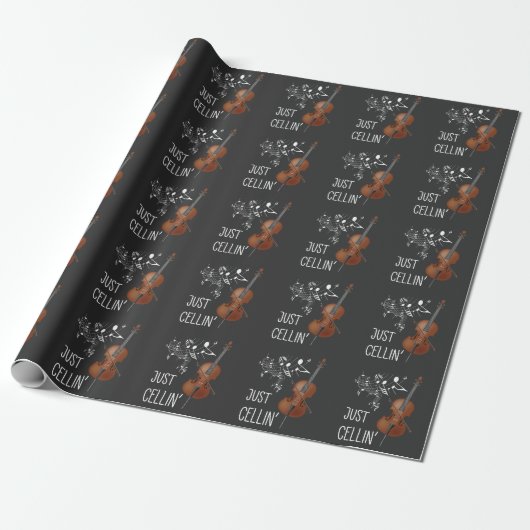 Cello String Instrument Cellist Humor violoncello Cadeaupapier (Uitgerold)