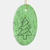 Cello Tekst Kerstboom Keramisch Ornament (Rechts)