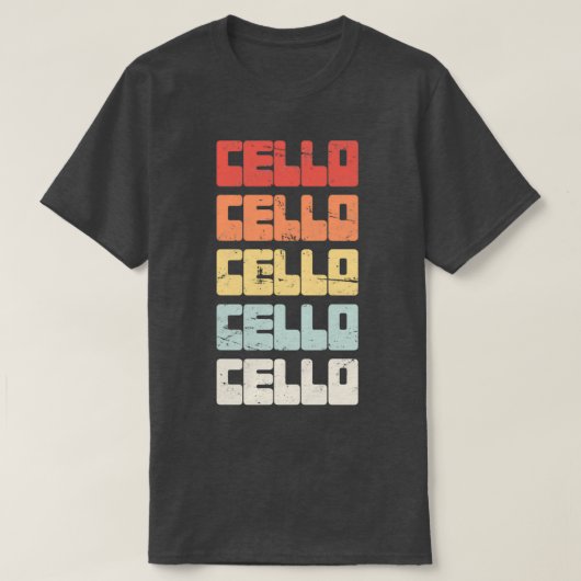 CELLO-tekst T-shirt (Design voorkant)