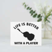 Cello Vector design Briefkaart (Staand voorkant)