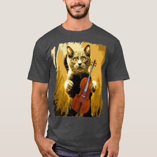 Cello Violoncello Cellist Gift Funny Musical T-shirt (Voorkant)