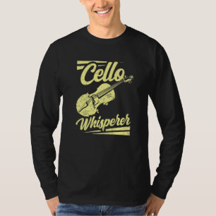 Cello Whisperer Instrument Cellist Speler Muzikant T-shirt