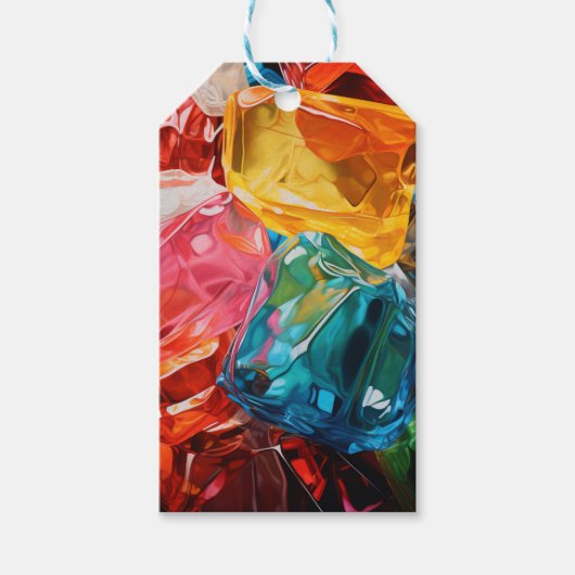 Cellofane edelstenen cadeaulabel (Voorkant)