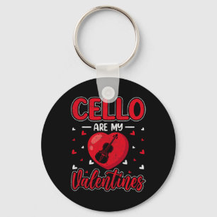 Cellos zijn mijn Valentijn Cellist Valentijnsdag C Sleutelhanger