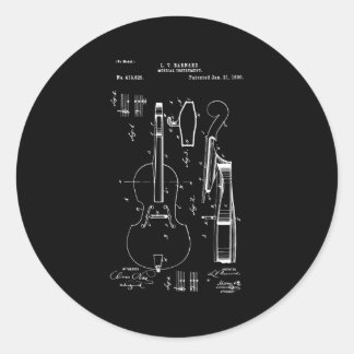 cellospeler ronde sticker