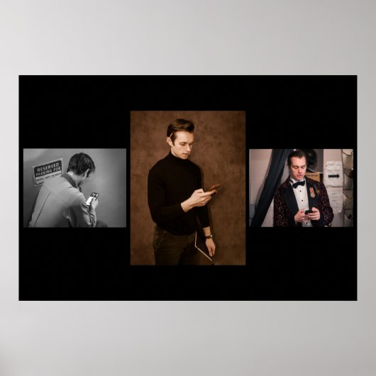 Cellphone Triptych Poster (Voorkant)