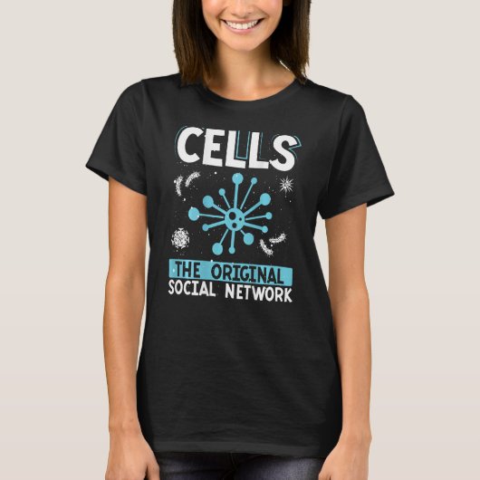 Cells The Original Social Network Backprint T-shirt (Voorkant)