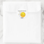 Cellulaire nucleus inside (celbiologie) ronde sticker (Tas)