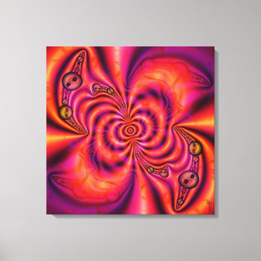 Cellular Spiral Wrapped Canvas Afdruk (Voorkant)