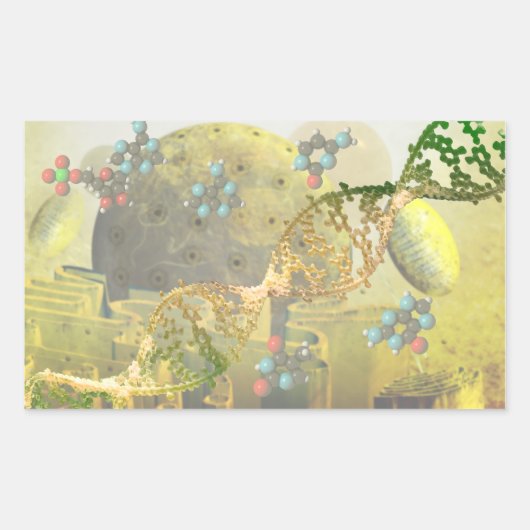 Cellule avec autocollants ADN (Devant)