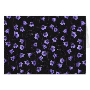 Cellules bleues de minuit, cloches, Bellflowers