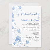Cellules bleues - Faire-part de mariage bleu 5x7 (Devant)