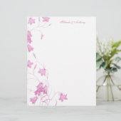 Cellules bleues - Rose 8,5 x 11 papier (Debout devant)