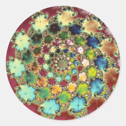 Cellules fractales - Autocollant fractal (Devant)