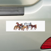 celpaard bumpersticker (Op auto)