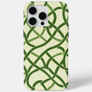 ☘️ Celsius Groen en Entrelacs 🍀 iPhone 15 Pro Max Hoesje
