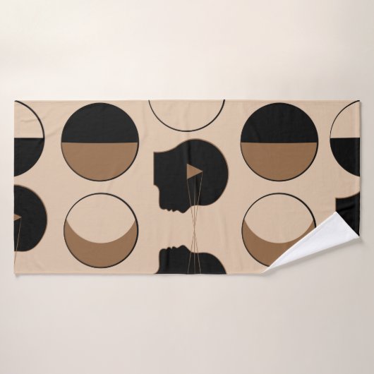 Celsius naadloos patroonontwerp met menselijke ene badhanddoek (Badhanddoek)