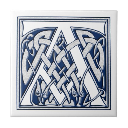 Celtic A-monogram Tegeltje (Voorkant)