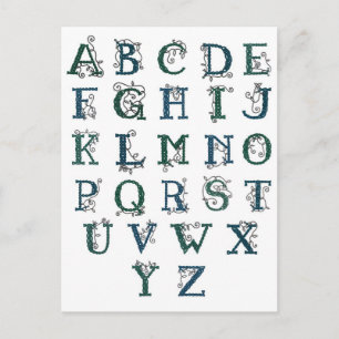 Celtic Alphabet briefkaart