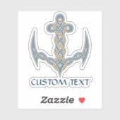 Celtic Anchor 1 Sticker (Vel)