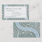 Celtic Aqua Grunge Effect Old Italiaanse Wall Visitekaartje (Voorkant / Achterkant)