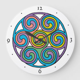 Celtic Art Clock Grote Klok