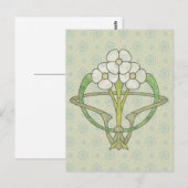 Celtic art deco floral design 2 briefkaart (Voorkant / Achterkant)