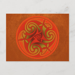 Celtic Art Spiral Design Briefkaart