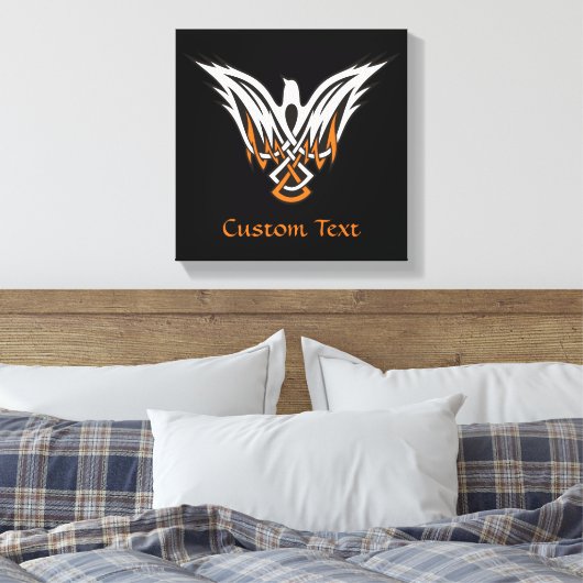 Celtic Bird Canvas afdrukken (Insitu (Slaapkamer))
