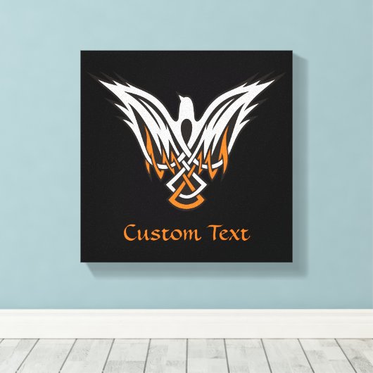 Celtic Bird Canvas afdrukken (Insitu (Houten vloer))