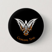 Celtic Bird Pinback Button (Voorkant)
