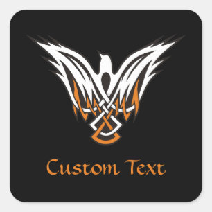 Celtic Bird Square Sticker