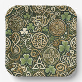 Celtic Bloom Papieren Bordje (Voorkant)