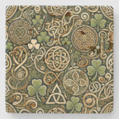 Celtic Bloom Stenen Onderzetter (Voorkant)