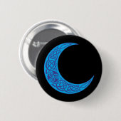 Celtic Blue Moon Ronde Button 5,7 Cm (Voorkant /achterkant)