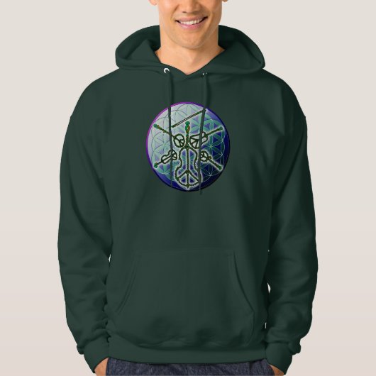 Celtic Bluegrass Peace Circle hoody (Voorkant)
