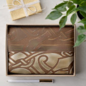 Celtic Brown Suade Tribal Art Tissuepapier (Geschenk)