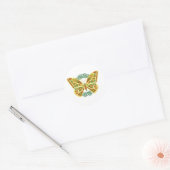 Celtic Butterfly Ronde Sticker (Envelop)