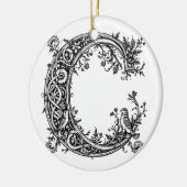 Celtic "C" with Birds Ornament (Links)