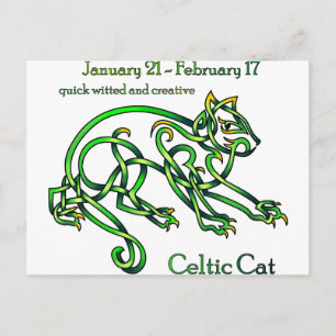 Celtic Cat Briefkaart