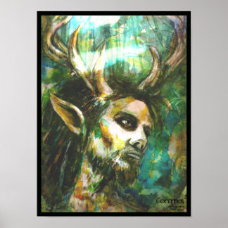 Celtic Cernunnos fine art Poster