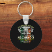Celtic Claddagh Slainte Nge Irish Flag St. Patrick Sleutelhanger (Voorkant)