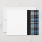 Celtic Clark Tartan Wedding RSVP Réponse (Dos)
