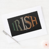 CELTIC CLASSICS Irish Flag Collectie Rechthoekige Sticker (Envelop)