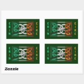CELTIC CLASSICS Irish Flag Collectie Rechthoekige Sticker (Vel)