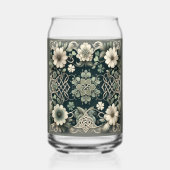 Celtic Clover Floral Charm Blikvorm Glas (Achterkant)
