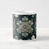 Celtic Clover Floral Charm Extra Grote Beker (Voorkant)