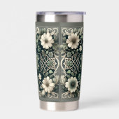 Celtic Clover Floral Charm Geïsoleerde Drinkbeker (Links)